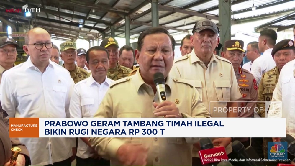 Prabowo Murka! Timah Ilegal Bikin Negara Boncos Ratusan Triliun