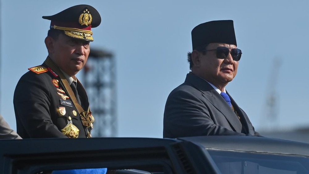 Presiden Prabowo Pimpin Momen Sejarah Bhayangkara
