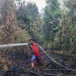 Aksi Nekat Remaja Ini Bikin Geger Lawan Api