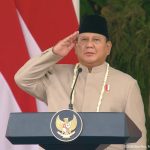 Prabowo Pimpin Upacara Bendera Penuh Khidmat