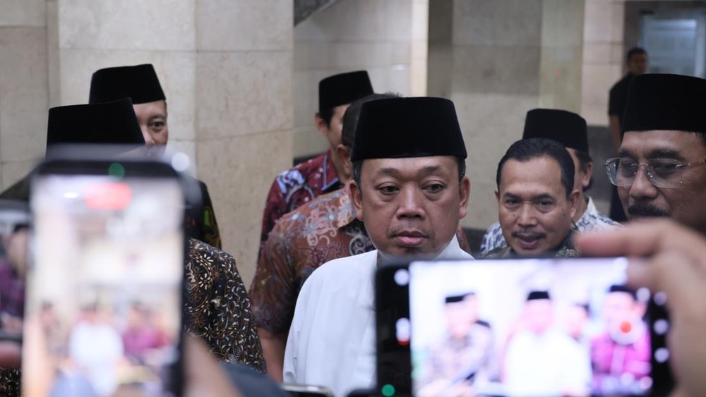 Menteri Nusron Wahid Emosi Dikejar Wartawan