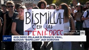 Slogan Bismillah Viral di Demo Prancis