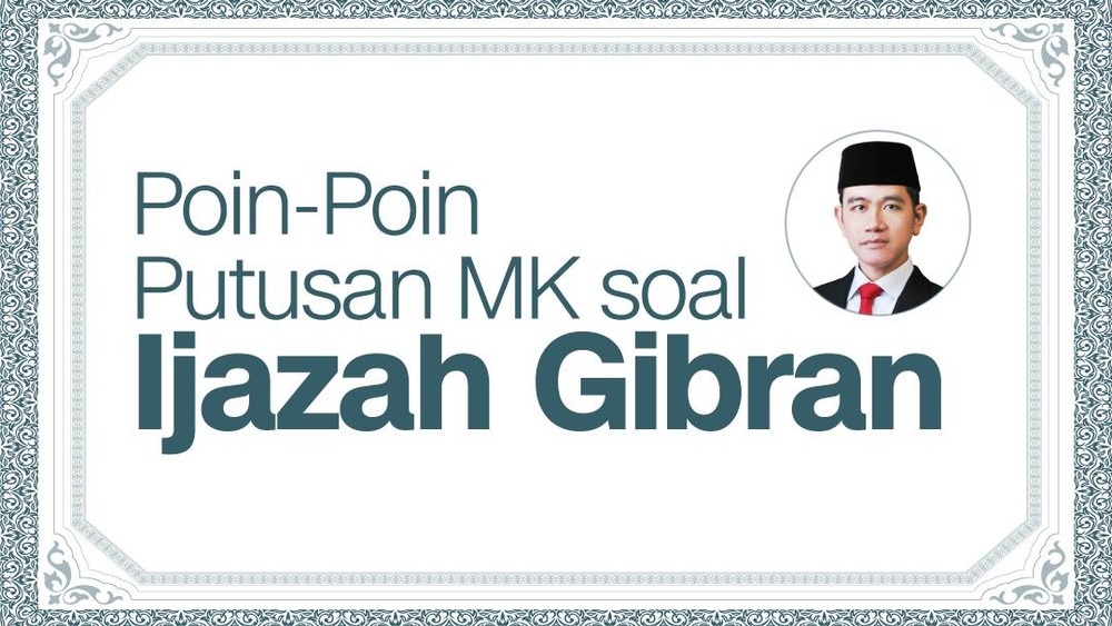 Putusan Ijazah Gibran Terbit MK Beri Kepastian Penting
